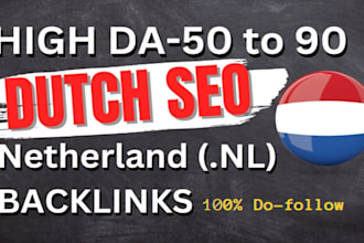 do high quality da dofollow dutch backlinks with netherlands SEO linkbullding