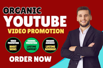 do super fast organic youtube video and channel promotion