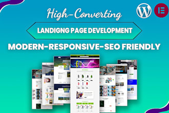 build a clean and responsive wordpress landing page or full website