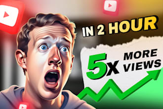 design catchy view boosting youtube thumbnail and free consultancy