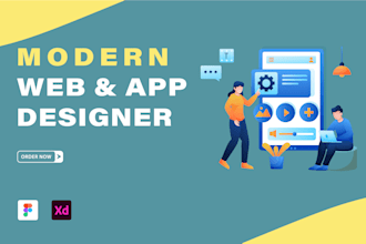 do website and mobile app UI UX design