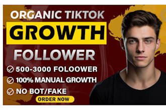 manage tiktok marketing and promotion for organic real follower growth