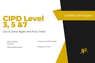write cipd level 3, 5, and 7 content