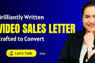 write actionable vsl video sales letter script that gets sales