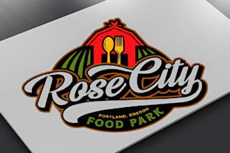 design ice cream burger, pizza, chef, bbq, grill, fast food, and restaurant logo