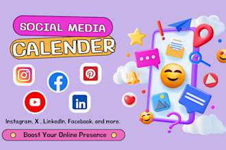 create social media content calendar to boost your online presence