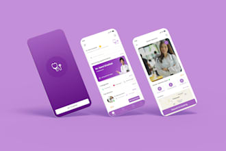 design modern app uiux using figma design for your app and figma prototype