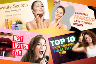 design attractive eye catchy youtube thumbnail