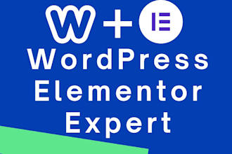 expert wordpress website design with elementor and elementor pro