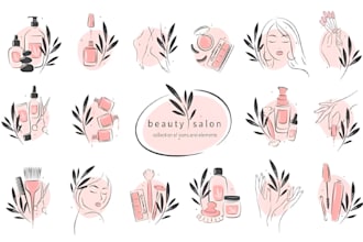 do luxury realtor, fashion, beauty and cosmetic logo design with all file