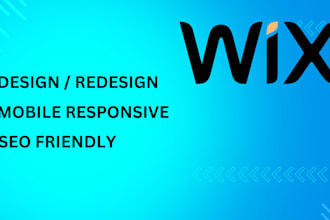 design wix website and redesign a wix website
