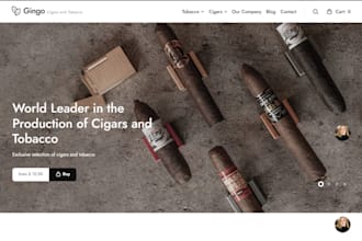 build cigar, tobacco,cannabis,vape cbd shopify website