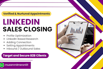 be your b2b linkedin marketing manager and appointments setter