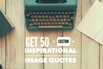 create custom inspirational quotes images with your logo