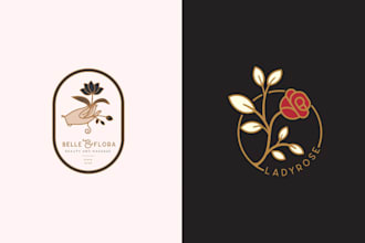 design modern handmade botanical logo for your business
