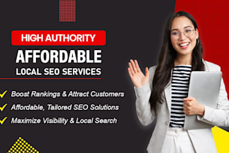 offer affordable local SEO services and gmb ranking for business
