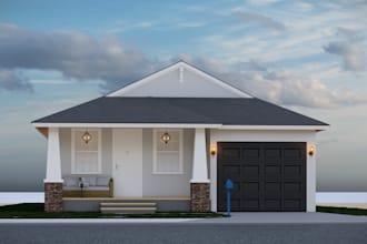 design single family house, retails and commercial 3d rendering