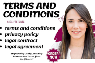 write legal contracts, agreements, nda, terms and conditions, privacy policy