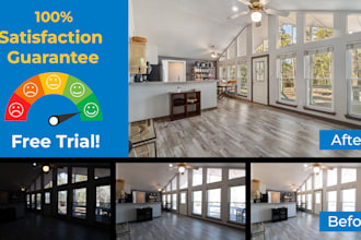 edit real estate photos hdr and flash in 12 to 24h