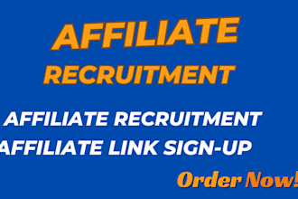 do affiliate recruitment, affiliate link sign up to boost