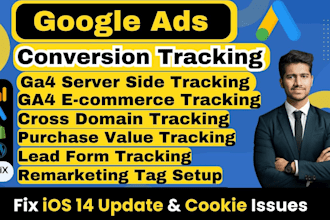 setup google ads conversion tracking for ecommerce or lead