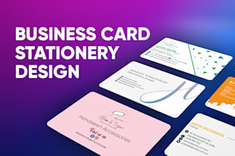 do business card design and stationery item