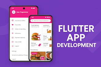 design and develop professional flutter applications for you