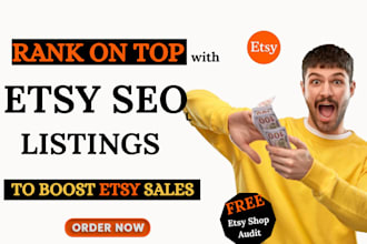 do etsy seo to rank etsy listing to top pages and increase etsy sales