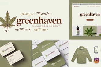 design a premium logo and brand identity for your skincare or wellness business
