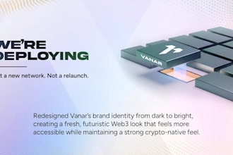 design modern web3, blockchain and crypto brand identity