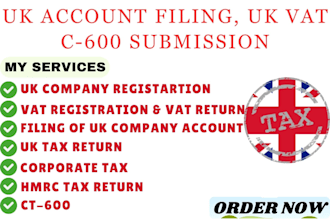 do UK company annual accounts and corporation UK tax return ct600