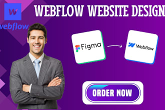 develop responsive webflow website design  figma to webflow webflow development
