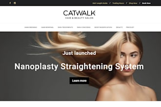 design beauty hair salon website hair extension store beauty barbershop website