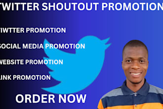 promote shoutout on twitter and share link to USA uk audience ig, fb, link share