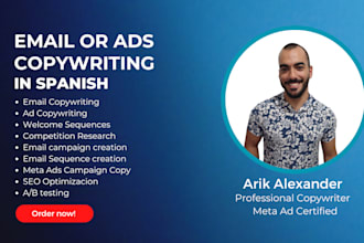 copywrite your ads, scripts or emails in spanish or english