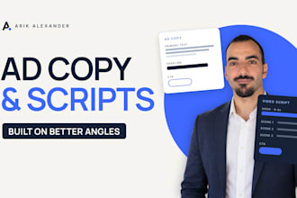 copywrite persuasive ads and video ad scripts in english or spanish