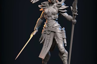 sculpt action figures,custom dnd miniatures, warhammer40k articulated fugure stl