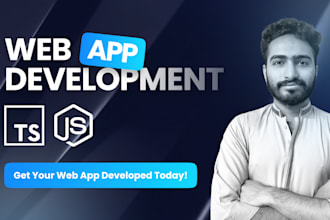develop web app with react js next js node js typescript