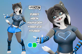 do quality vrchat avatar, furry avatar, 3d model, vr character, vtuber, nsfw