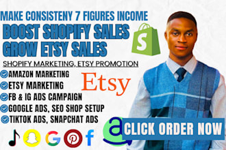 boost shopify sales etsy shop traffic market amazon shopify website promotion