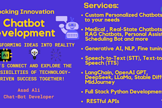 develop custom ai chatbot with stt, tts, and intelligent agent integration