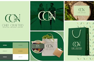 create company logo design and complete brand identity with a full branding kit