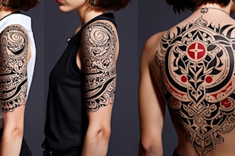 create old school or traditional tattoo design