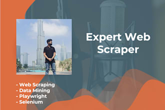 do web scraping and data scraping mining with playwright