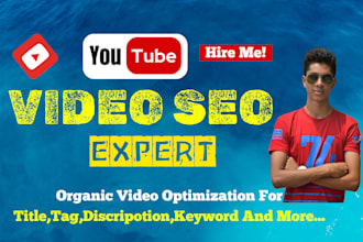 do best youtube video SEO expert and channel growth manager