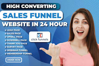 design clickfunnels sales funnel, clickfunnels landing page, gohighlevel funnel