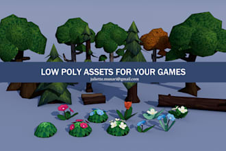 create custom 3d low poly art for your games