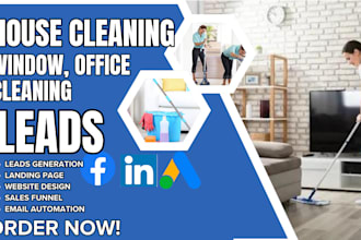 generate house cleaning leads, window office cleaning leads via cleaning website