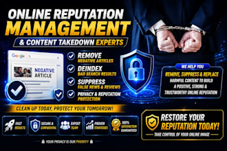 remove negative links delete articles news deindex bad google results mugshots