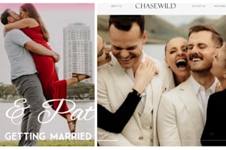 design a wedding invitation website digital invitation for online guests